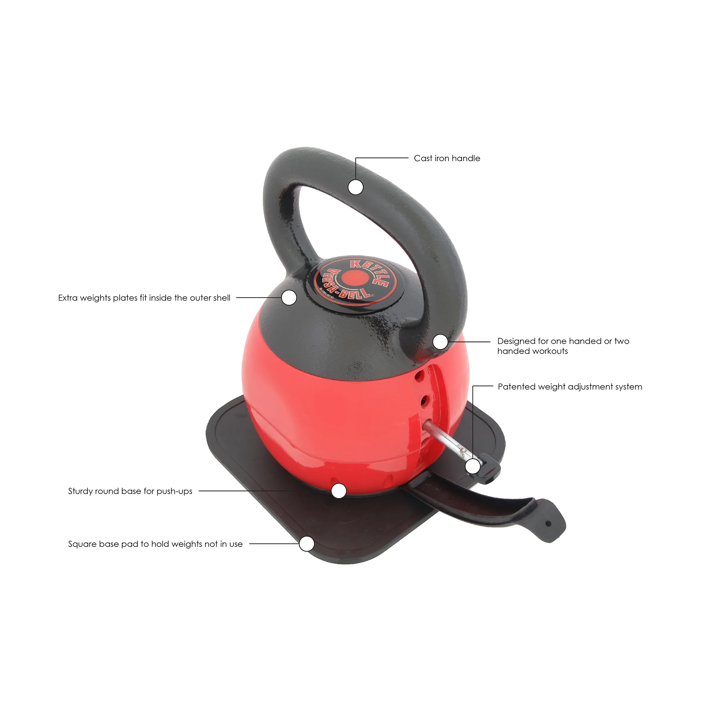 Stamina® 36 lb. Adjustable Kettle Versa-Bell - Image 5